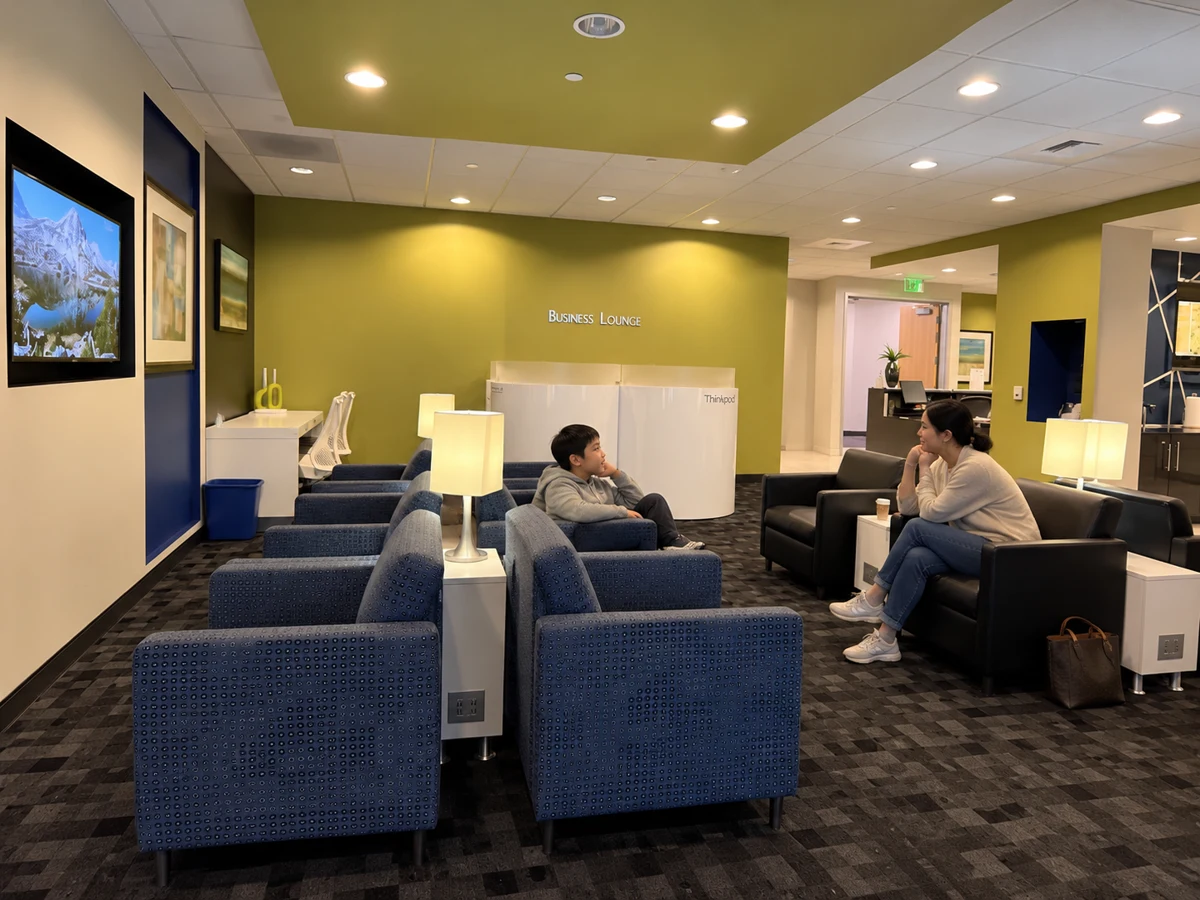 Business lounge and waiting area